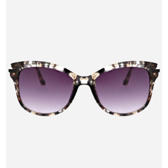 Oscar De La Renta Acetate Tortoise Shell Cat Eye Sunglasses Black - Picture 5 of 17